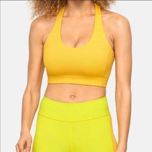 OUTDOOR VOICES Yellow Doing Things Sports Bra
